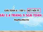 Bài 1.4 SGK Toán 6 tập 1 Kết nối tri thức